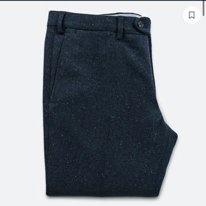The Telegraph Trouser in Navy Donegal Wool